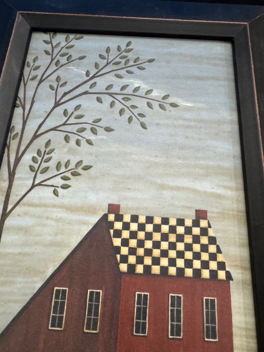 Rustic Farmhouse Wall Art with Sheep and House - Picture 3 of 6